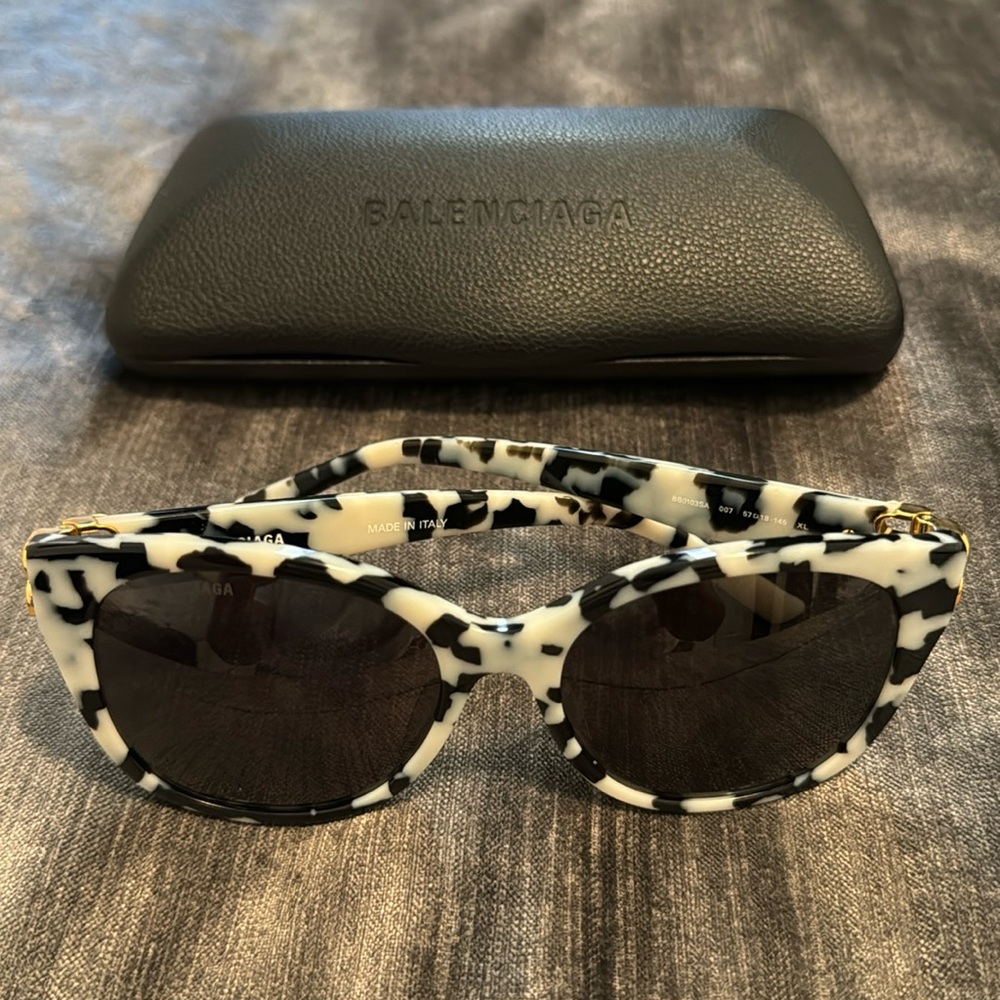 Balenciaga Tortoise Sunglasses